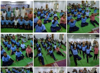 डॉ.आंबेडकर महाविद्यालयात योगा दिन साजरा