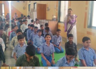 सरस्वती विद्यालयात योग दिन उत्साहात साजरा