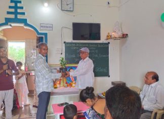 बोधीसत्व डॉ. बाबासाहेब आंबेडकर पब्लिक स्कुल चिमूर येथे राजर्षी शाहु महाराज जंयती साजरी