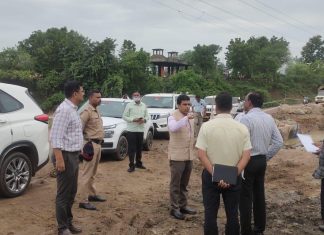 जिल्हाधिकाऱ्यांकडून ब्रह्मपुरी तालुक्यातील प्रकल्पांची पाहणी