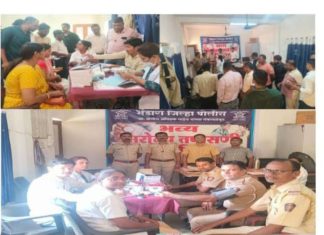 पोलीस अधीक्षक नुरूल हसन यांच्या संकल्पनेतून प्रत्येक पोलीस स्टेशनमध्ये आरोग्य व ताणतणाव शिबिरास सुरुवात