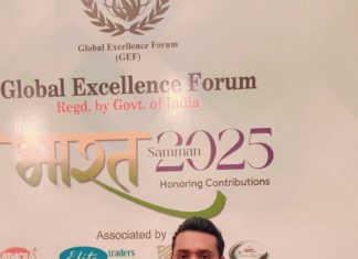 भारत सेवा सम्मान से सम्मानित हुए फिल्म निर्माता ‘डॉ.आजम खान’