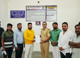 राजुरा शहरातील विविध समस्यांना घेऊन राष्ट्रवादी कॉंग्रेस पक्षाचे पोलीस ठाणे व नगर परिषद ला निवेदन