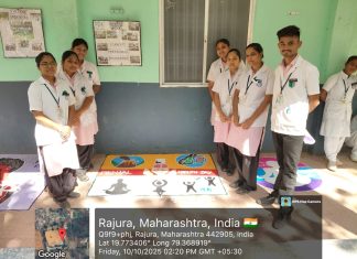 कल्याण नर्सिंग कॉलेज, राजुरा येथे जागतिक मानसिक आरोग्य दिन उत्साहात साजरा