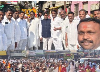 ब्रम्हीभूत रंगनाथ गुरुजी परभणीकर यांच्या पादुकांची गंगाखेड शहरात भव्य मिरवणूक