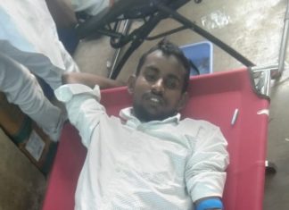 शौर्य दिनाच्या निमित्य आर्वी येथील मार्शल अर्पित वाहाणे यांनी केले भीमा कोरेगाव येथे रक्तदान