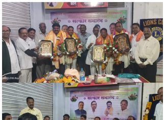 व्यापारी महासंघ गंगाखेड व लायन्स क्लब गंगाखेड टाऊन यांच्या वतीने,नगरसेवकांचा सत्कार समारंभ संपन्न