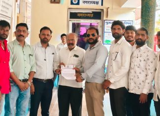 डॉ.बाबासाहेब आंबेडकर पुतळा परिसराच्या सौंदर्यीकरणासाठी भीम आर्मी–आजाद समाज पार्टीकडून नगराध्यक्षांना निवेदन