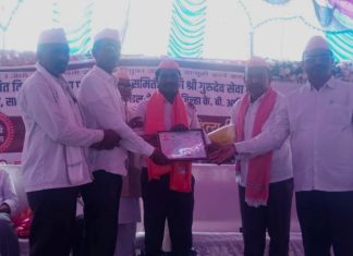 तेलंगण स्टेट मध्ये संजय वैद्य श्री गुरुदेव उत्कृष्ट समन्वयक पुरस्काराने सन्मानित