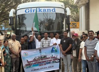 राज्यातील ५२ शेतकऱ्यांचा युरोप अभ्यास दौरा प्रारंभ-कृषिमंत्र्यांच्या निर्णयामुळे अनुदानात दुप्पट वाढ: दोन लाख रुपयांपर्यंत सहाय्य