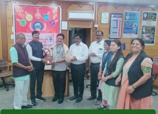 किशोर राऊत यांचा भारतीय कृषक समाजाच्या जिल्हाध्यक्षपदी निवड झाल्याबद्दल सत्कार संपन्न