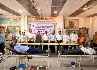 दादासाहेब डॉ. सुरेश. जी पाटील महाविद्यालय, चोपडा येथे महारक्तदान शिबिरास प्रचंड प्रतिसाद(80 रक्त पिशव्यांचे संकलन)