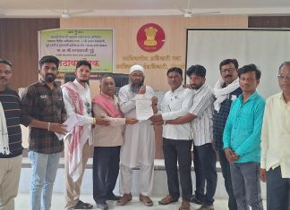 पत्रकारांच्या विविध मागण्यांसाठी व्हॉईस ऑफ मीडियाचे निवेदन