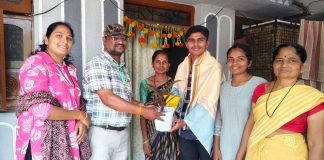 निशांत आंबटकर ची मुंबई लोहमार्ग पोलिस पदावर निवड झाल्याबद्दल सत्कार