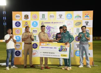 २४२ धावांचा डोंगर सर करत अमळनेर सुहांस जायंटसची जळगाव क्रिकेट लिगच्या फायनलमध्ये धडक…