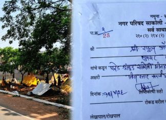 टॅक्स घेतला ३० हजार अनं शौचास बसविले रोडावर